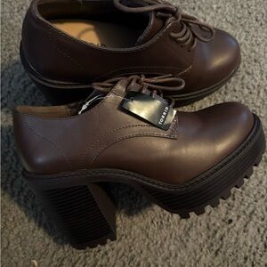 Torrid Women's Brown Chunky Heel Shoes